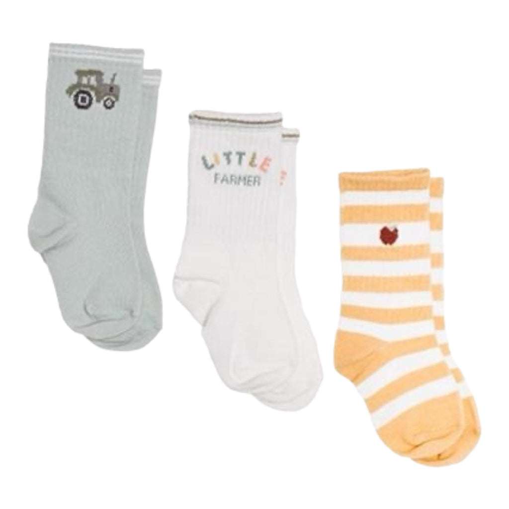 Little Dutch Socken 3-er Set grün/gelb/weiß - Sausebrause Shop