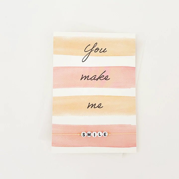 By Vivi Armband-Karte You make me SMILE - Sausebrause Shop