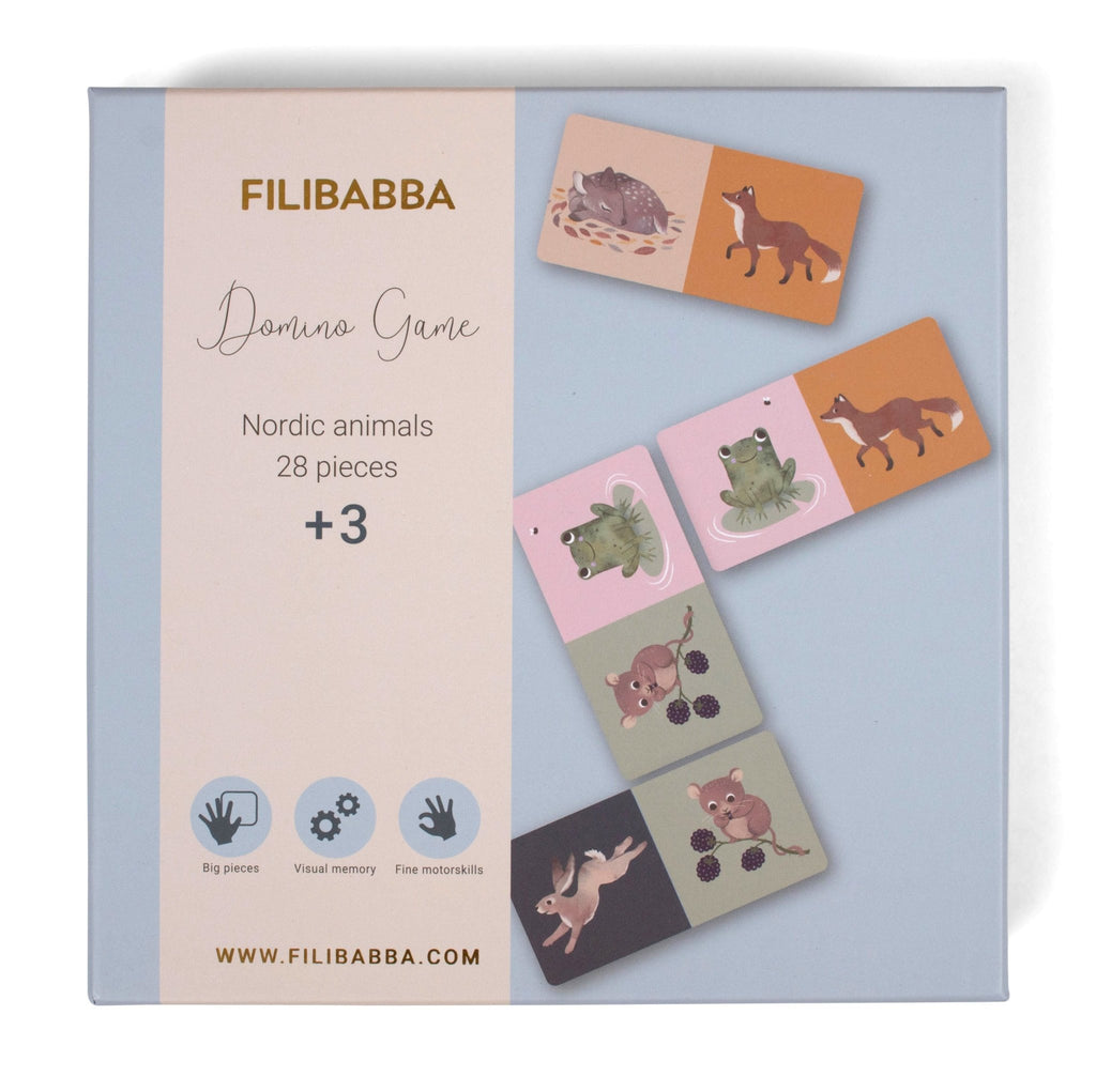 Filibabba Domino Spiel Nordische Tierwelt - Sausebrause Shop