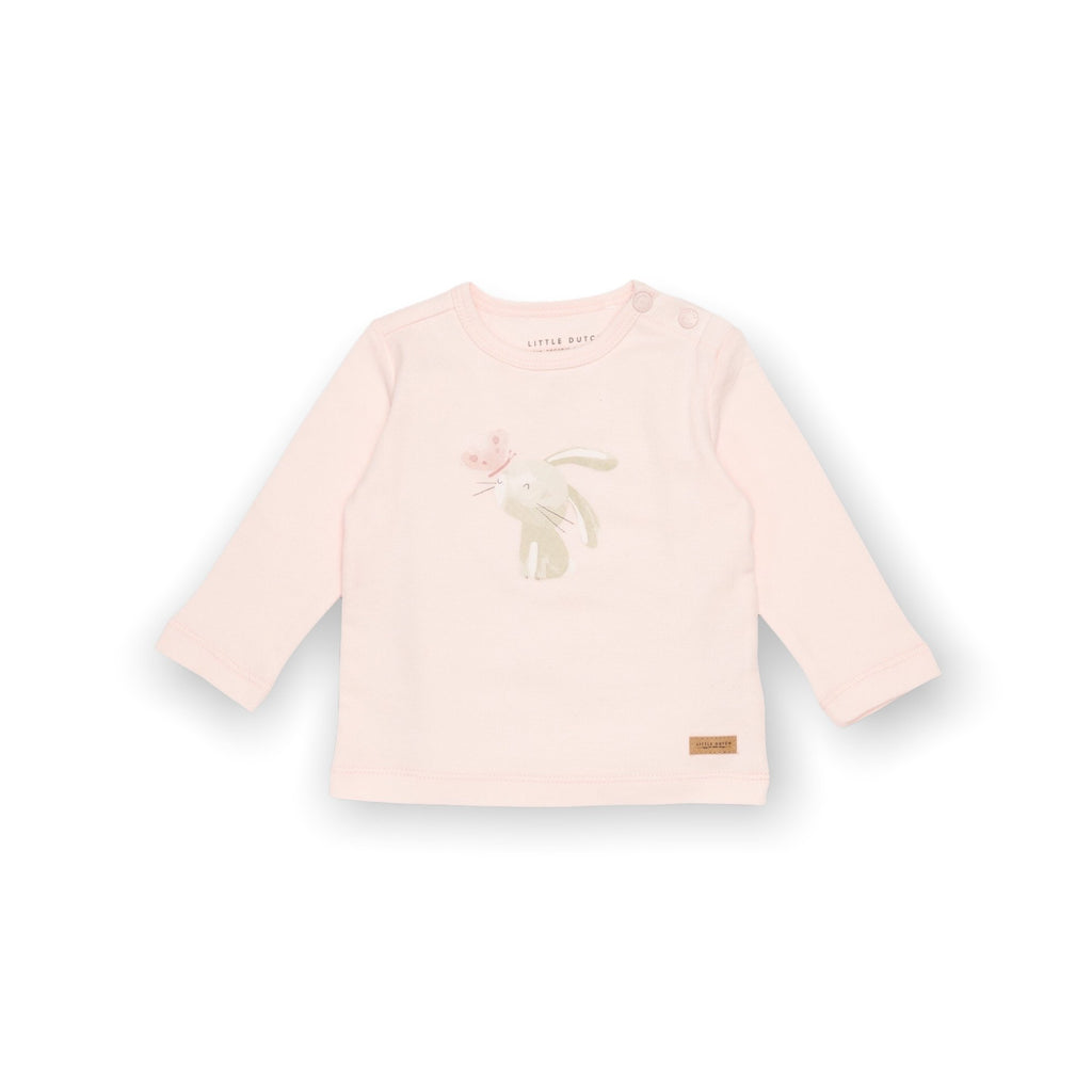 Little Dutch T-Shirt langärmlig Bunny Butterfly Pink - Sausebrause Shop