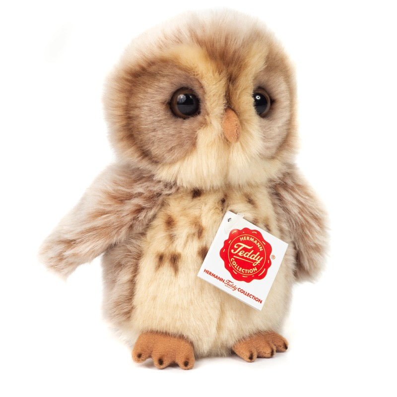 Teddy Hermann – Eule hellbraun 16 cm – Plüschtier