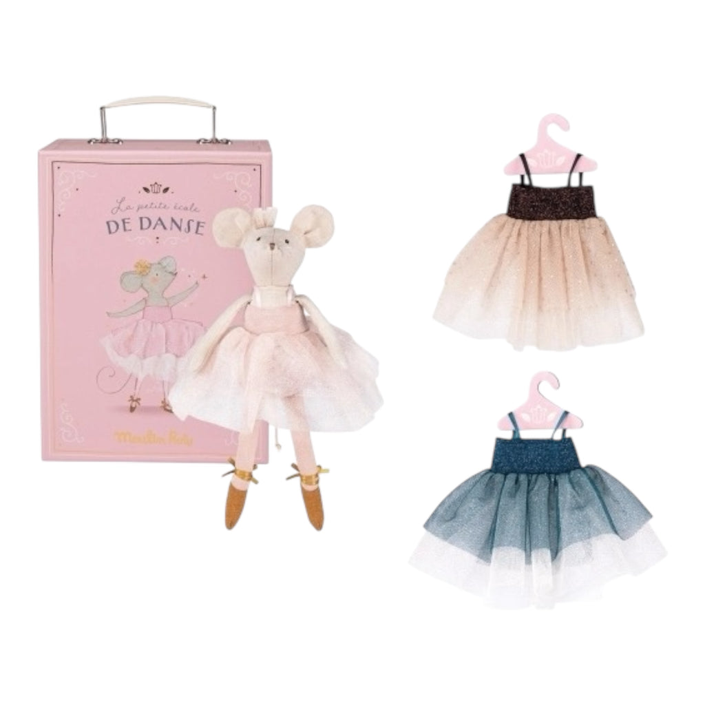 Moulin Roty Schrankkoffer Tutu mit Puppenkleidung