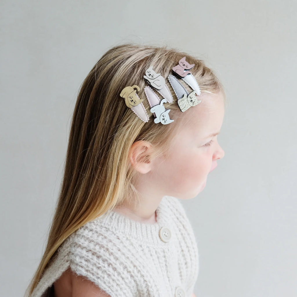 Mimi & Lula Kitty Cat Mini Haarspangen – 5er Set