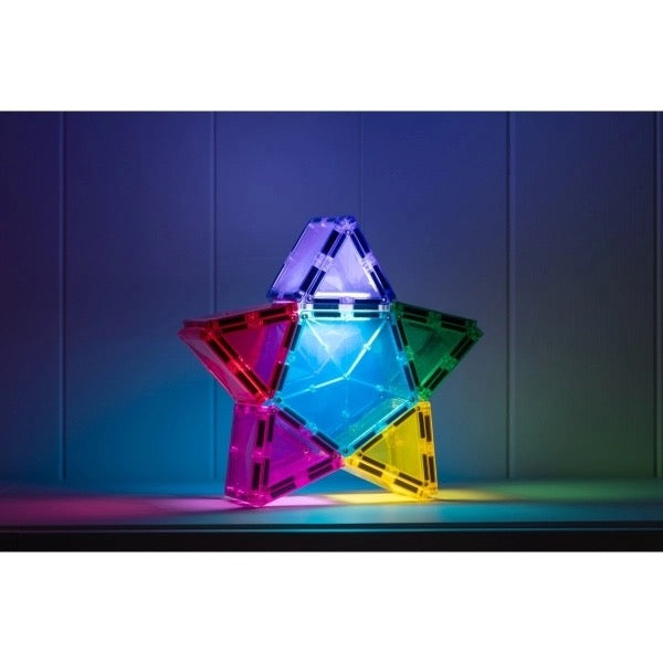 Connetix Light Star Pack – 28 magnetische Bausteine mit Leuchtelement