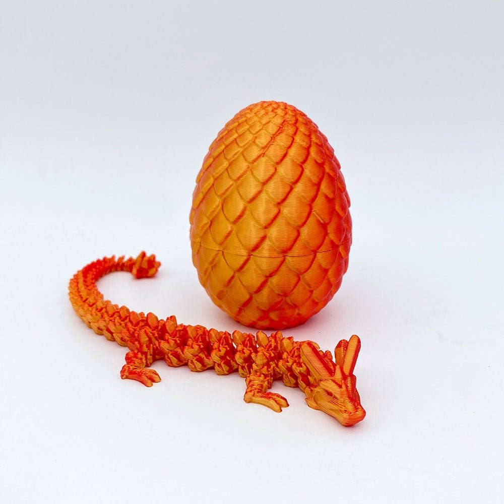 3D gedrucktes Drachenei – Überraschungsei mit flexiblem Drachen - Sausebrause Shop