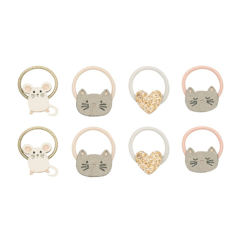 Mimi & Lula Cat & Mouse Mini Haargummis – 8er Set