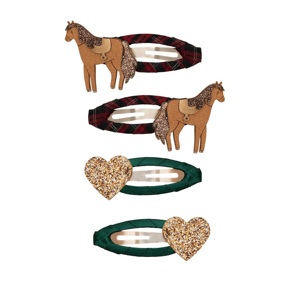 Mimi & Lula Pferde-Haarspangen Horsey – 4er Set