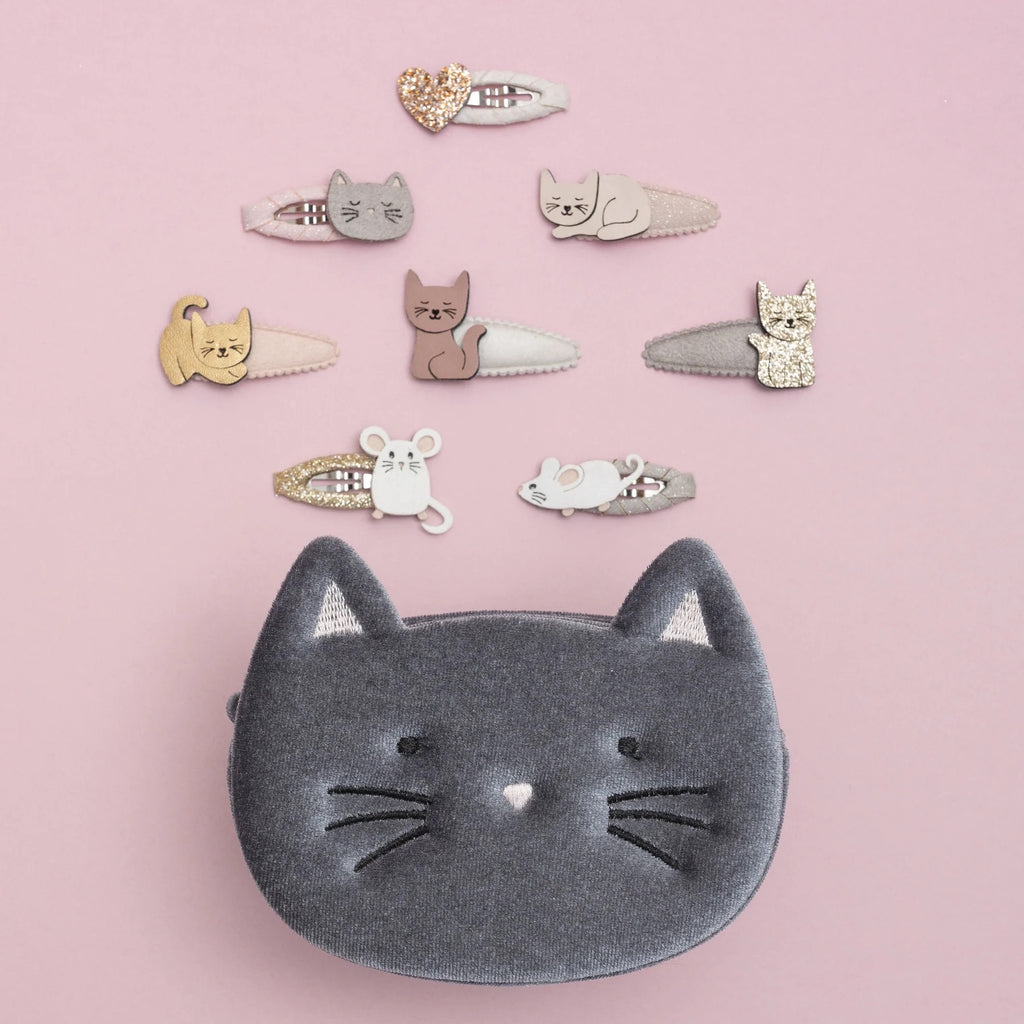 Mimi & Lula Katze & Maus Mini Haarspangen – 5er Set