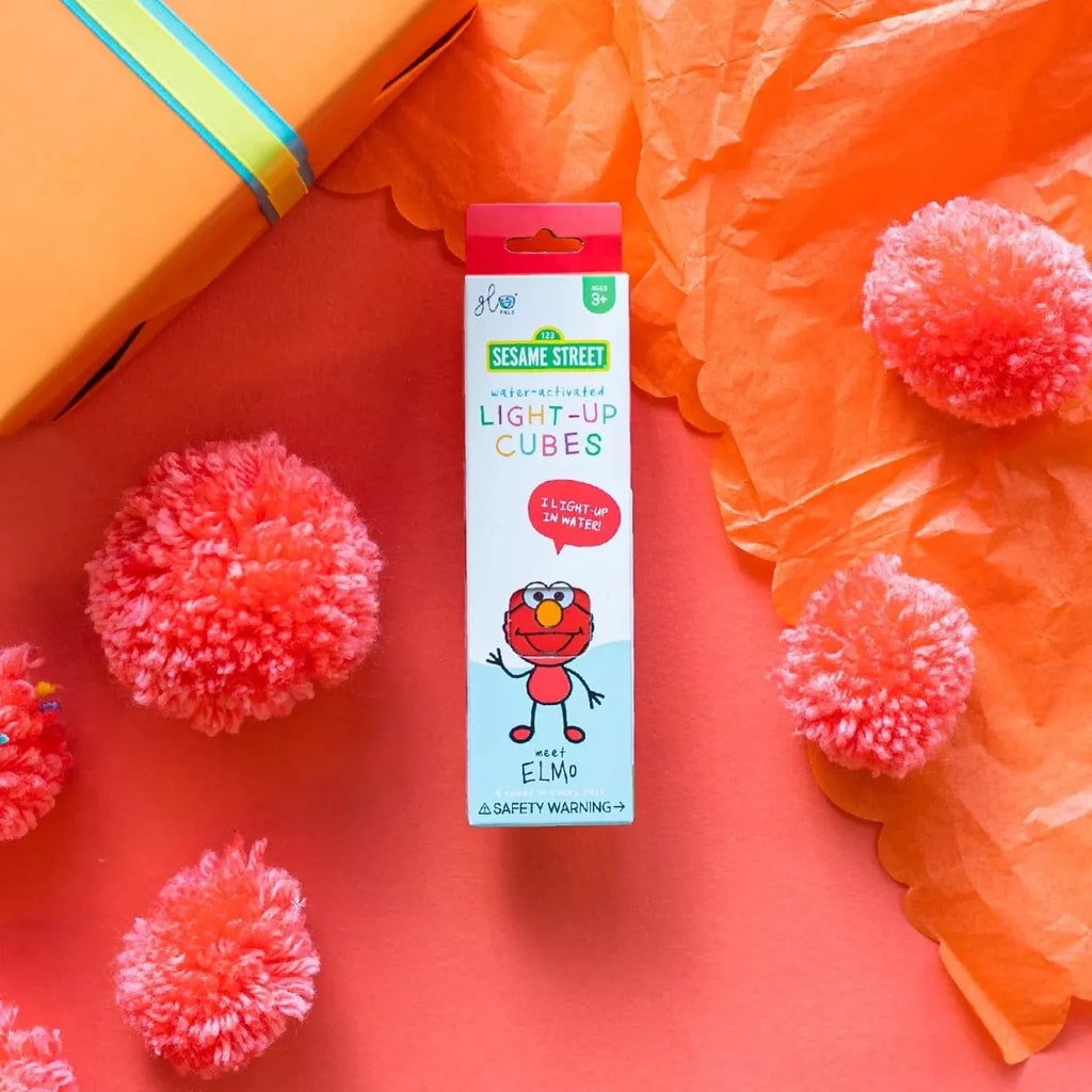 Elmo Glo Pals Leuchtwürfel Wasseraktiviert Sensorikspaß 4-Pack