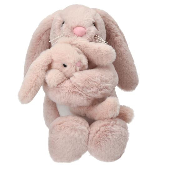 Princess Mimi Plusch Hase Nelly mit Baby Kuscheltier