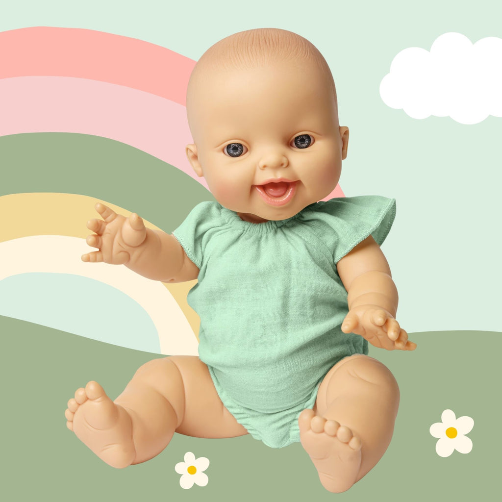 Paola Reina Babypuppe Gordi mit Heless Bio Body mint 34 cm