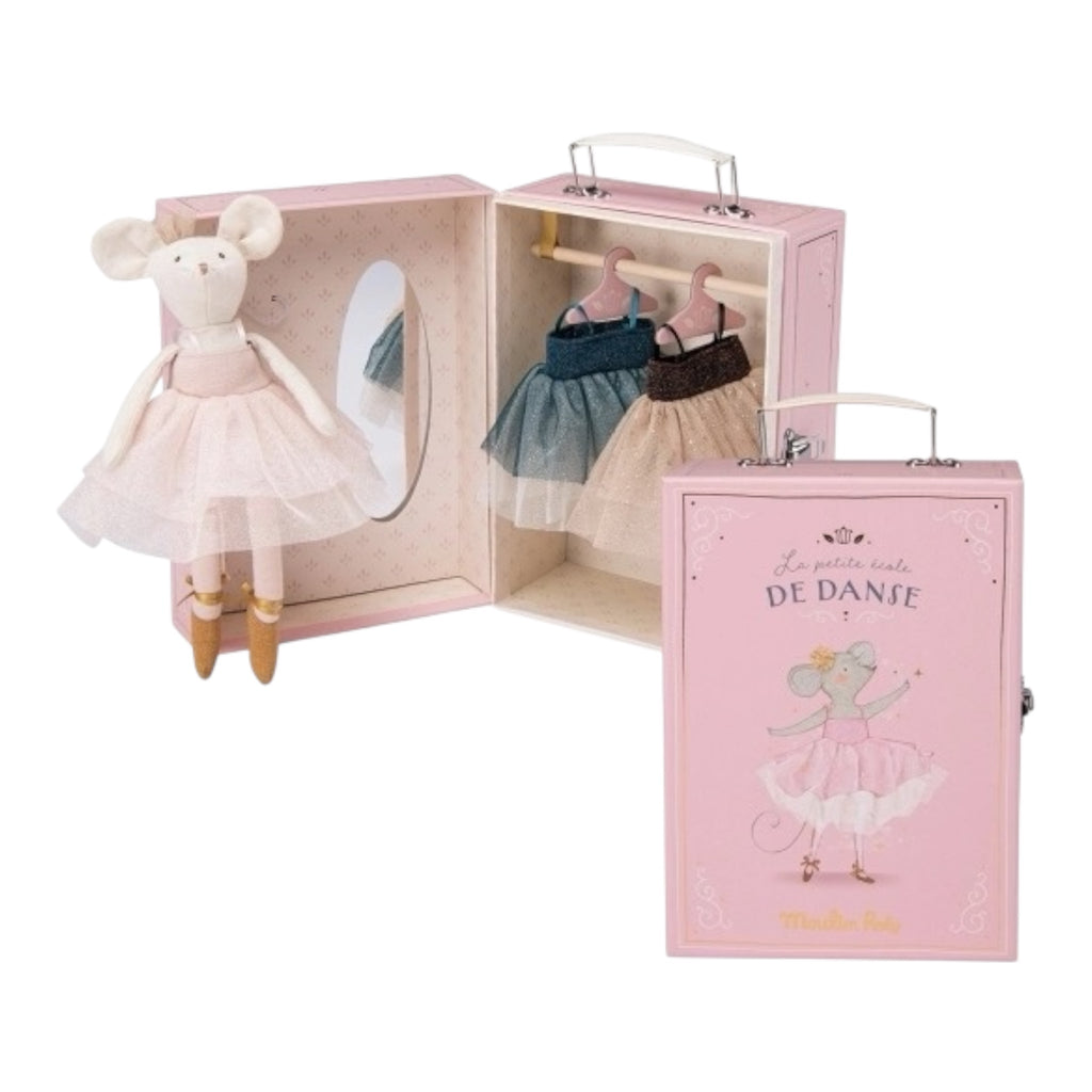 Moulin Roty Schrankkoffer Tutu mit Puppenkleidung