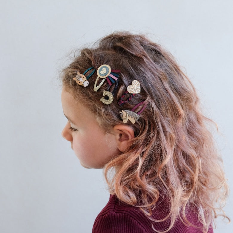 Mimi & Lula Pony Pals Mini Haarspangen – 5er Set
