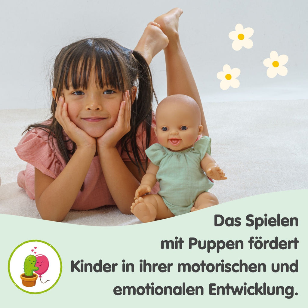Paola Reina Babypuppe Gordi mit Heless Bio Body mint 34 cm