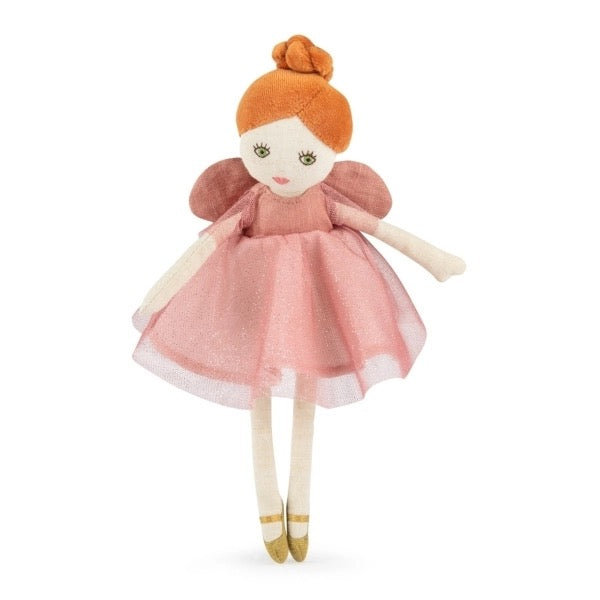 Moulin Roty Kleine Fee Viviane rosa – Puppenfigur ca. 30 cm
