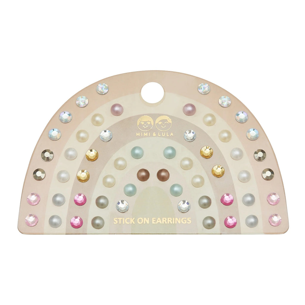 Mimi & Lula Pink Gem & Pearl Ohrsticker – 30 Paar
