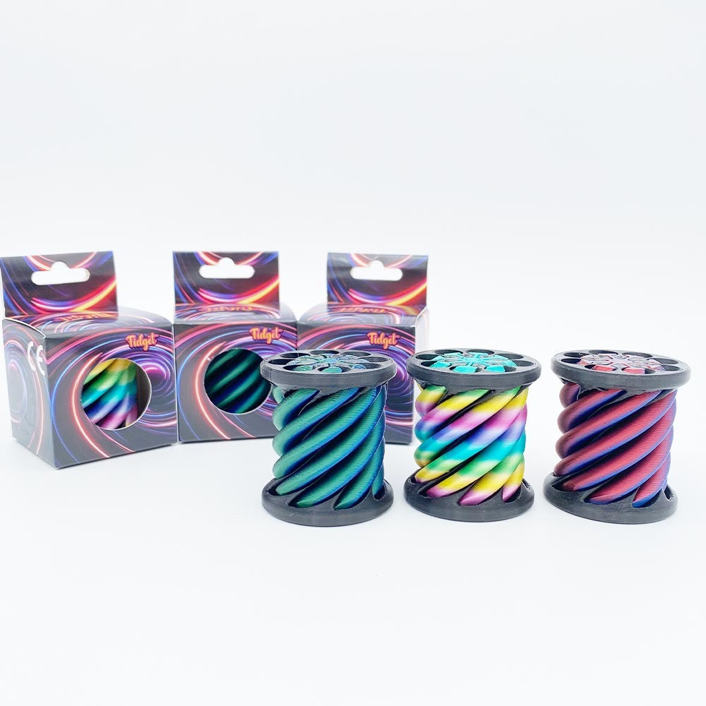 Twisty Fidget Zylinder – Stresslöser und Fingerspielzeug