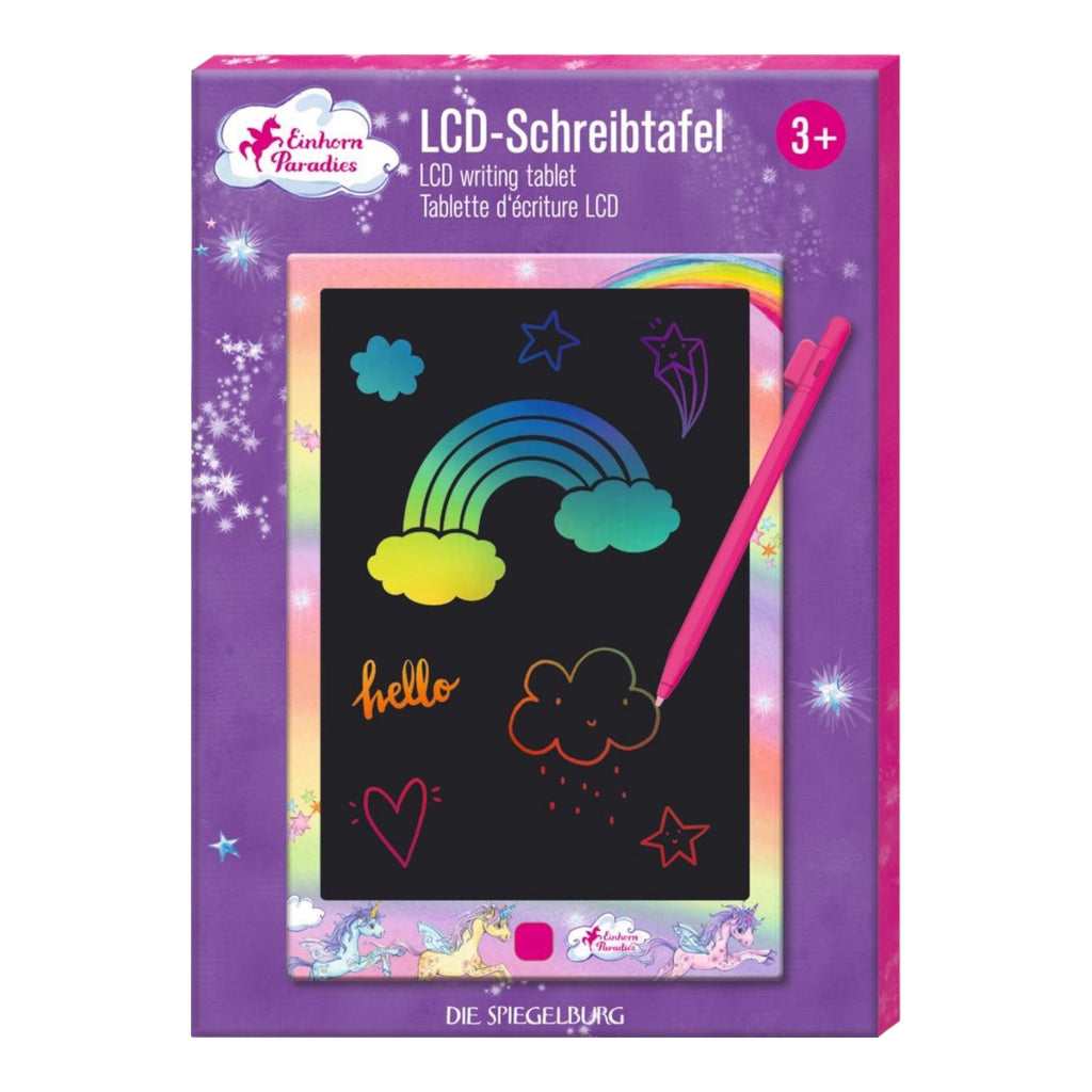 LCD Schreibtafel Einhorn Paradies