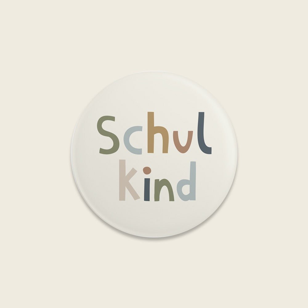 Ava & Yves Ansteckbutton Schulkind Nature Kids - Sausebrause Shop