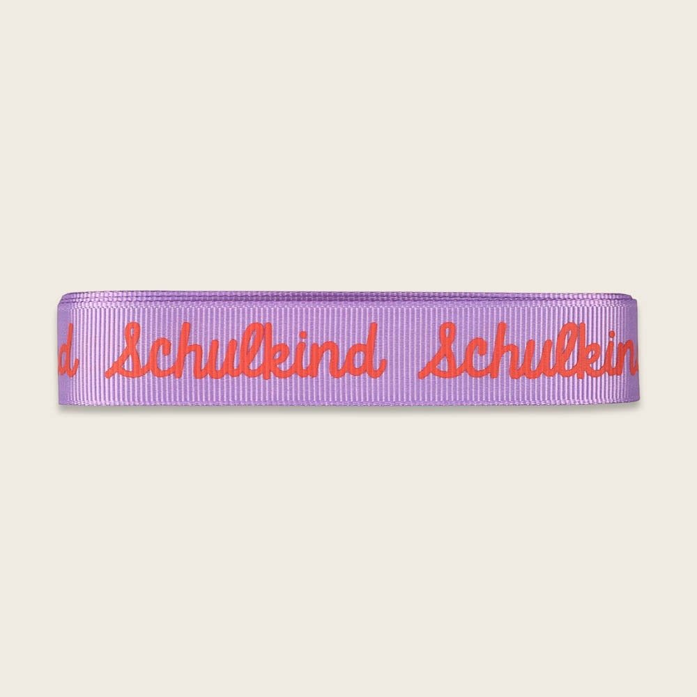 Ava & Yves Geschenkband - Set Schulkind – Flieder/Rosa/Gelb (3×3 m) - Sausebrause Shop