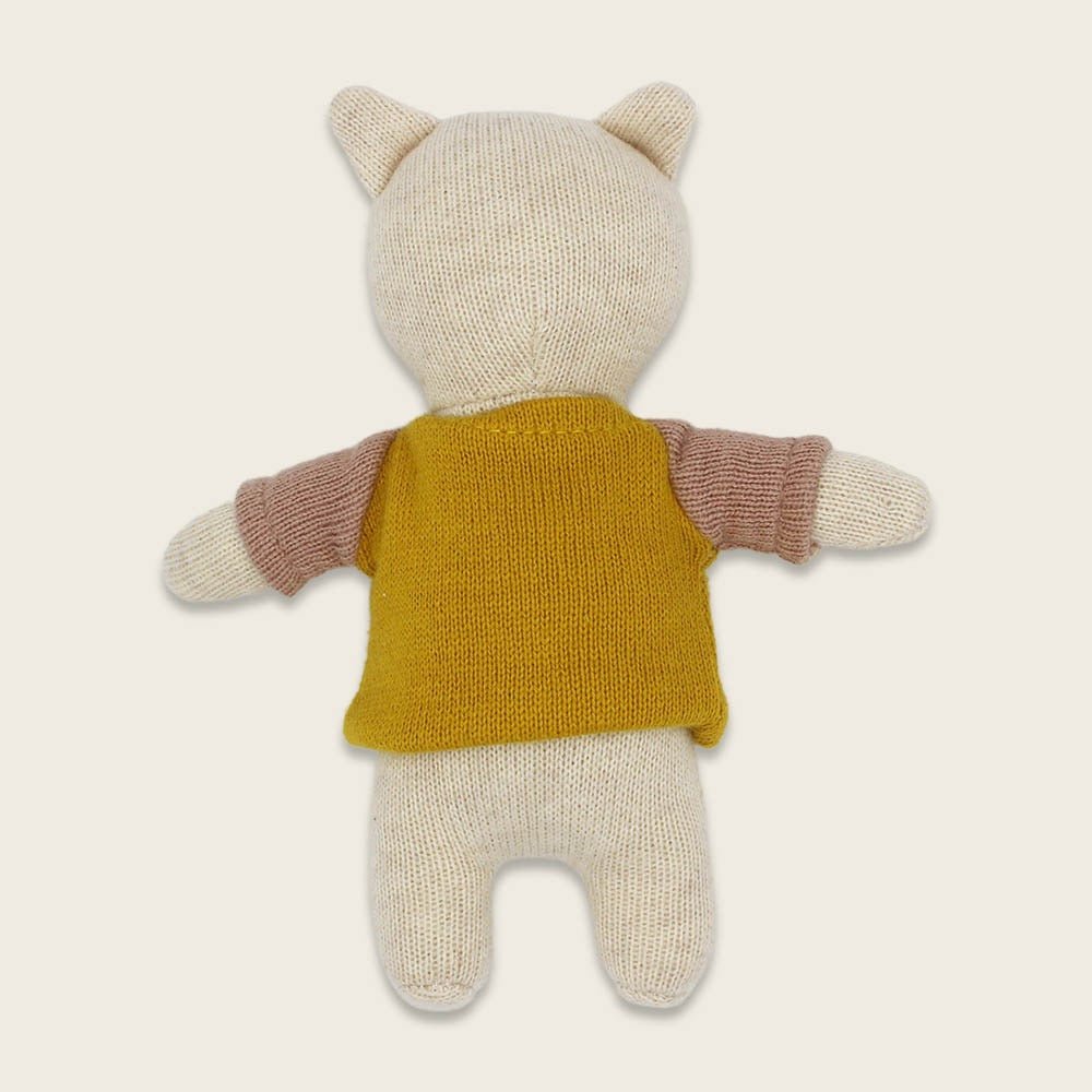 Ava & Yves Glücksbringer - Schwein 15 cm – Shirt gelb/rosa - Sausebrause Shop