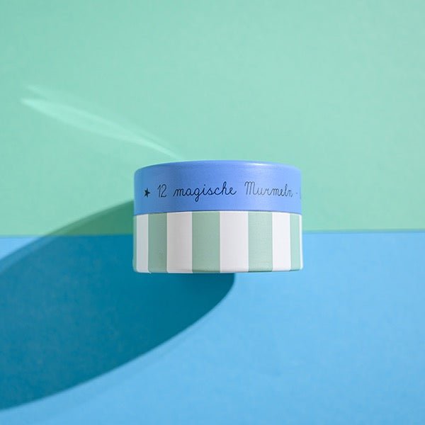 Ava & Yves Magische Murmeln blau Glow in the Dark – 12 Stück - Sausebrause Shop
