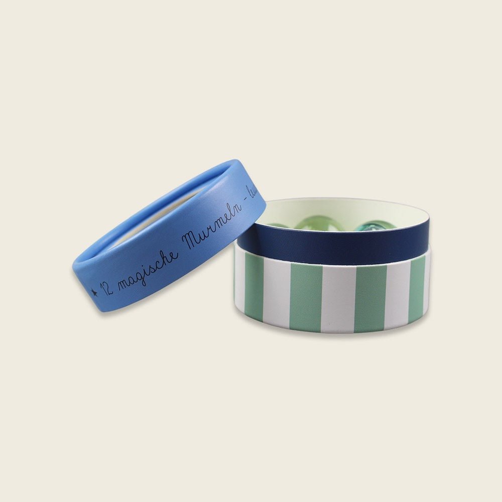 Ava & Yves Magische Murmeln blau Glow in the Dark – 12 Stück - Sausebrause Shop