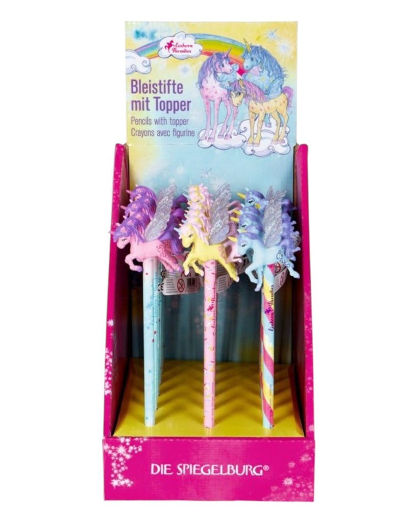 Bleistift mit Einhorn - Topper – Einhorn - Paradies - Sausebrause Shop