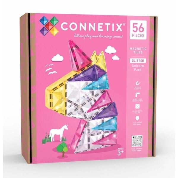 Connetix Magnetbausteine Glitter Unicorn Pack 56 Teile - Sausebrause Shop