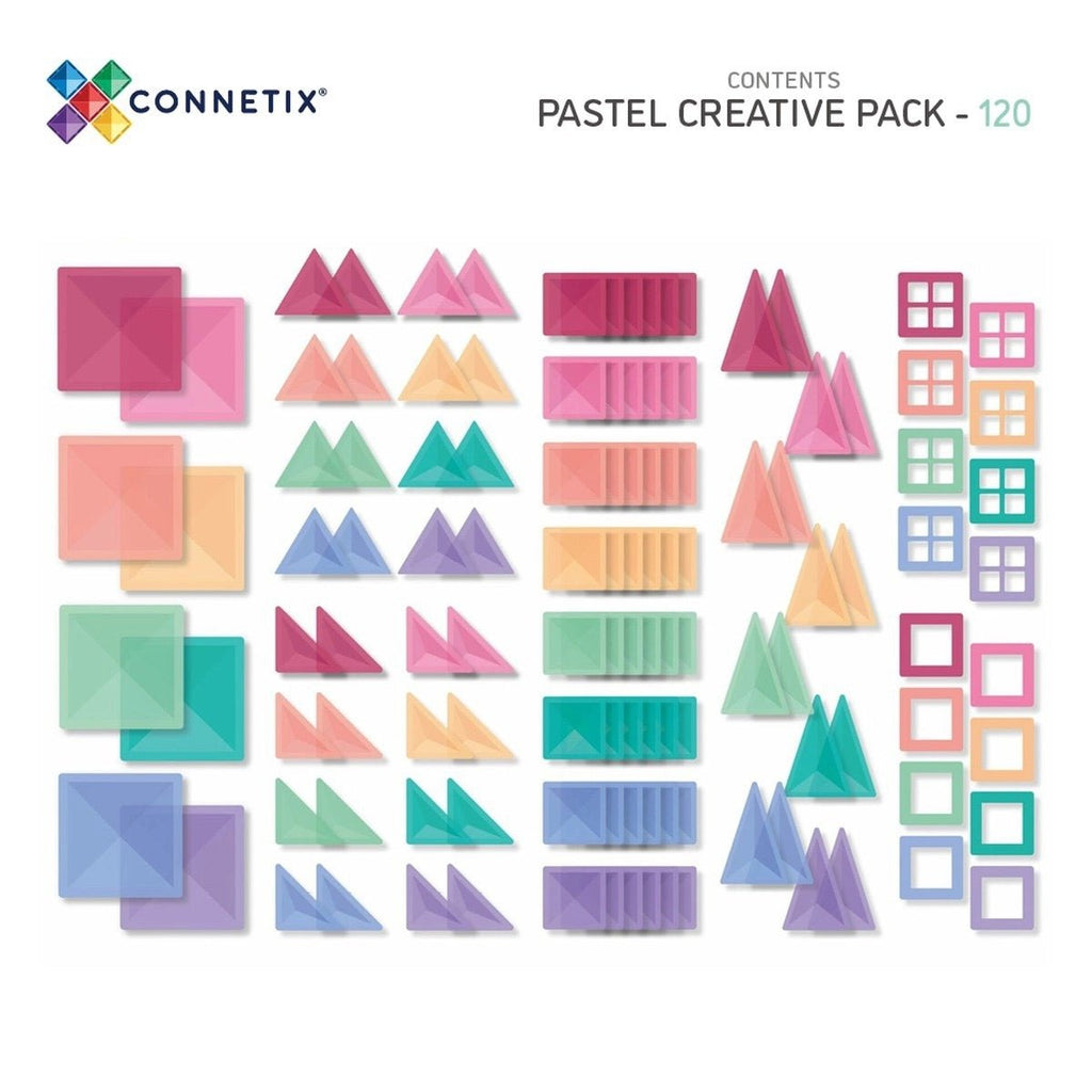 Connetix Magnetbausteine Pastel Creative Pack 120 Teile - Sausebrause Shop