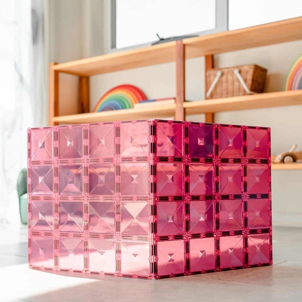 Connetix Magnetbausteine Pastel Pink & Berry Basisplatten - 2 Teile - Sausebrause Shop