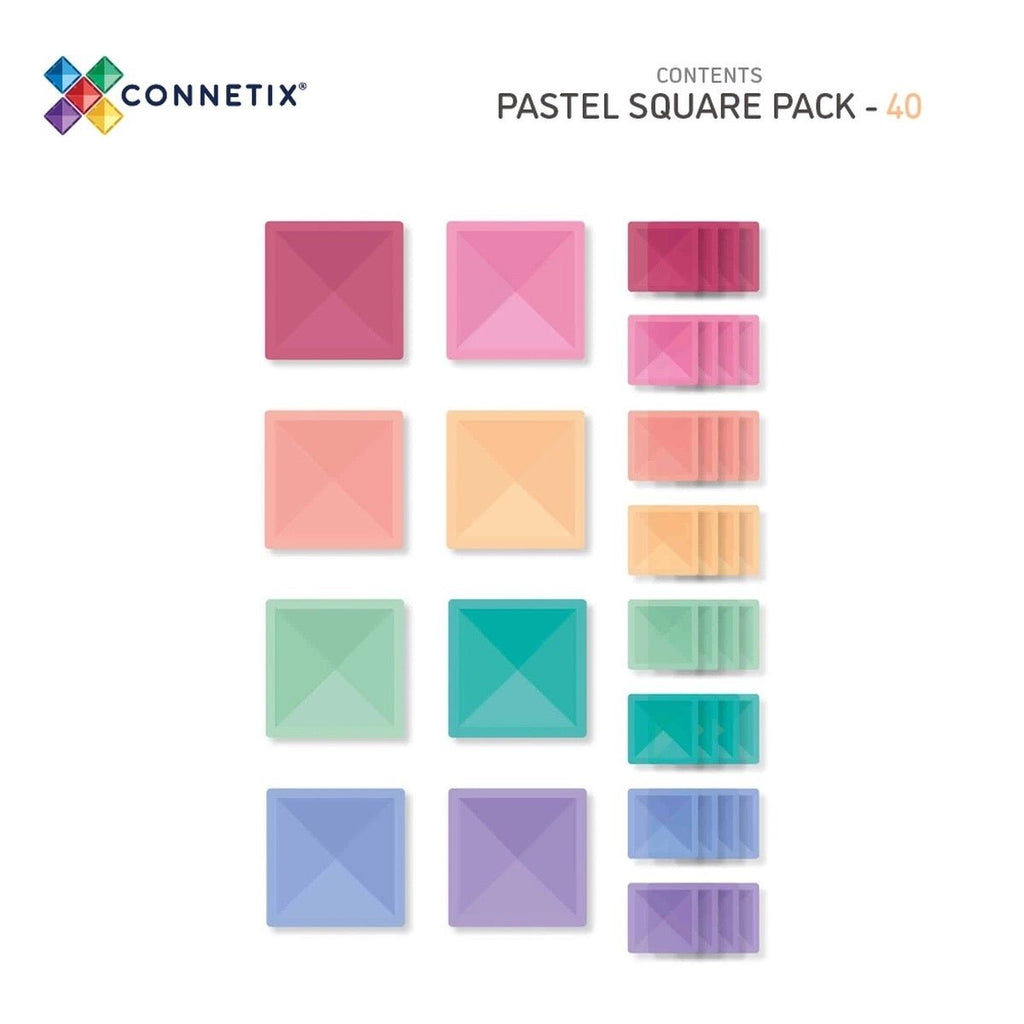 Connetix Magnetbausteine Pastel Square - Sausebrause Shop