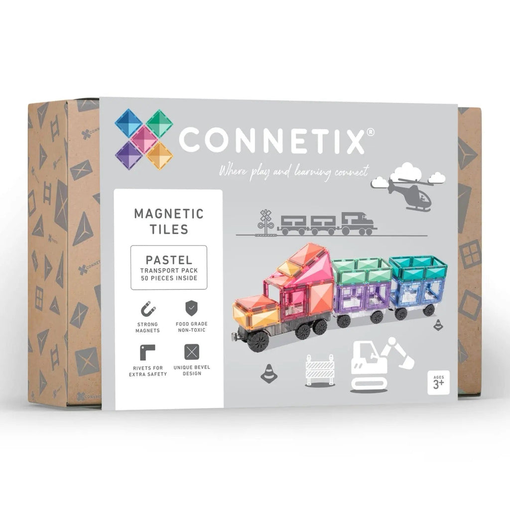 Connetix Magnetbausteine Pastel Transport Pack - 50 Teile - Sausebrause Shop
