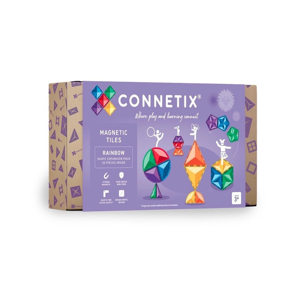 Connetix Magnetbausteine Rainbow Shape Expansion Pack - 36 Teile - Sausebrause Shop