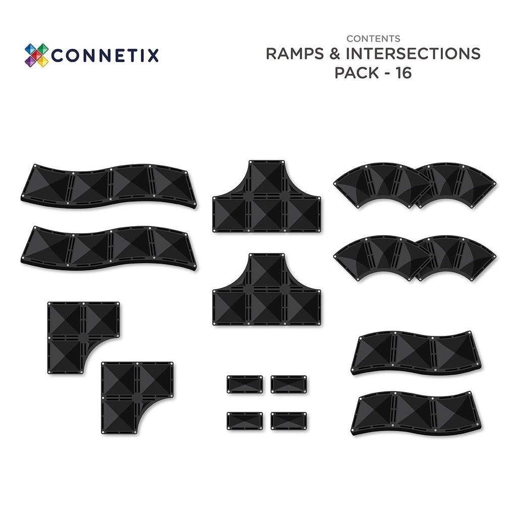 Connetix Magnetbausteine Ramps & Intersections Pack - 16 Teile - Sausebrause Shop