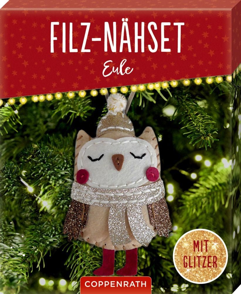 Coppenrath Filz - Nähset Weihnachts - Anhänger "Eule/Eichhörnchen" - Sausebrause Shop