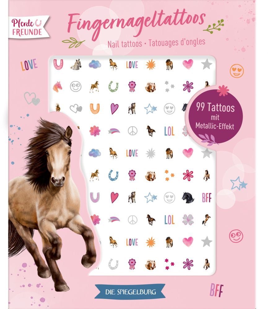 Die Spiegelburg Fingernageltattoos Pferdefreunde - Sausebrause Shop