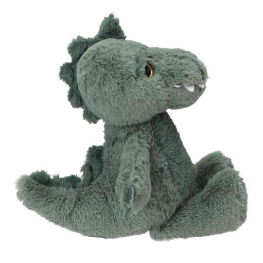 Dino World Plüsch Floppy T - Rex 25 cm Kuscheltier Grün Glitzeraugen - Sausebrause Shop