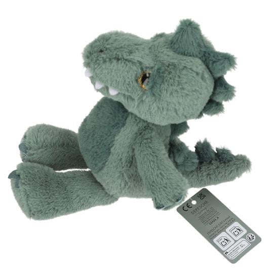 Dino World Plüsch Floppy T - Rex 25 cm Kuscheltier Grün Glitzeraugen - Sausebrause Shop