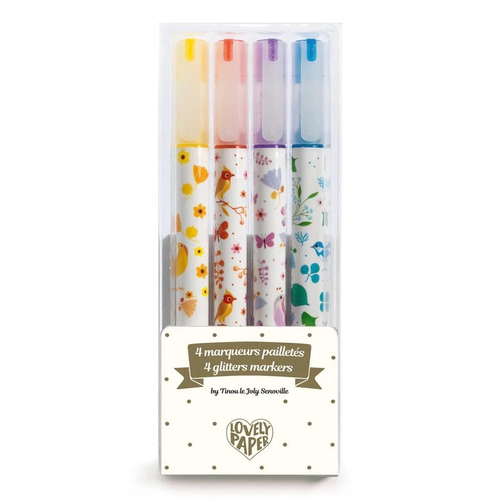 Djeco 4 Glitzer Marker Tinou - Sausebrause Shop