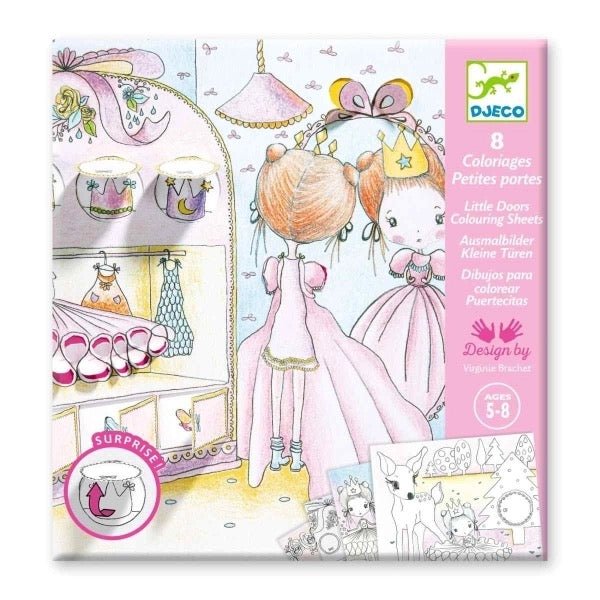 Djeco Ausmalbilder Kleine Türen - Sausebrause Shop