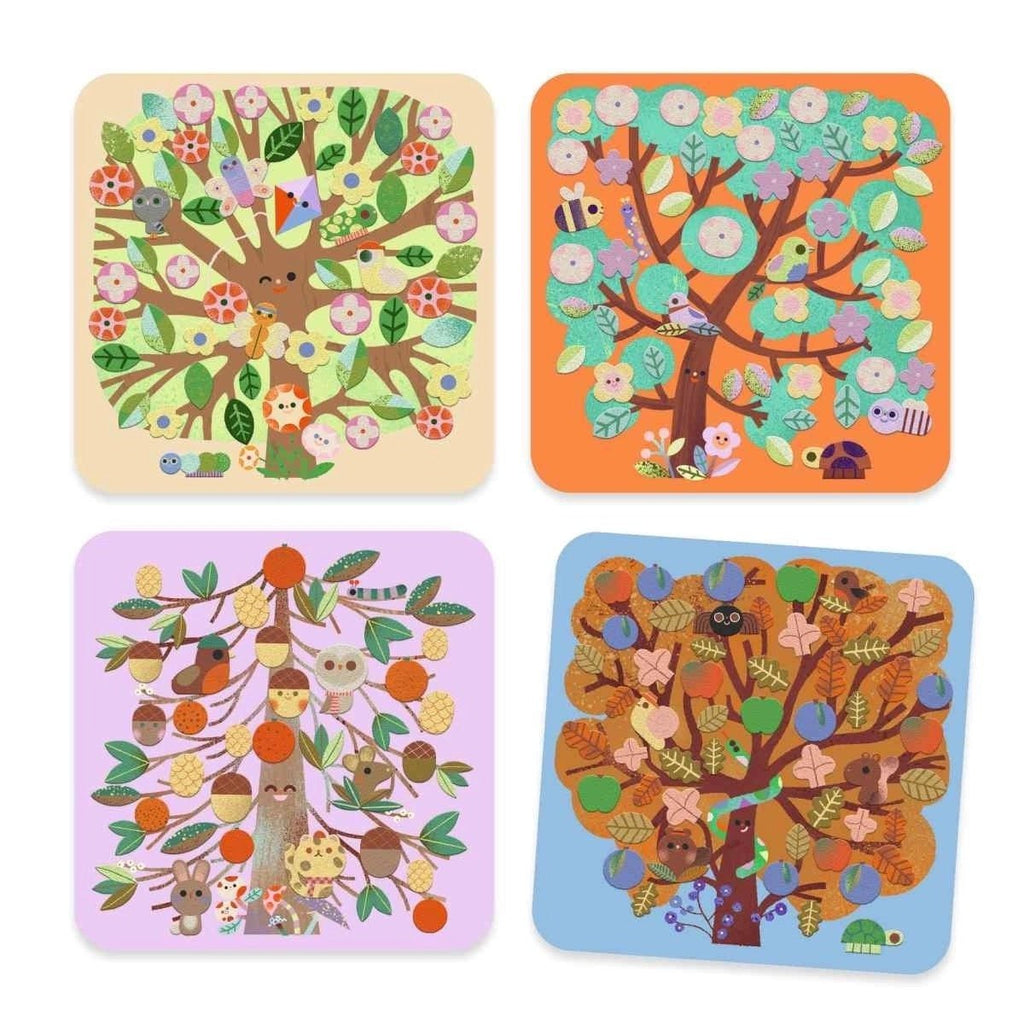 Djeco Bastelpackung Jahreszeiten 3–6 Jahre – Kreativset - Sausebrause Shop