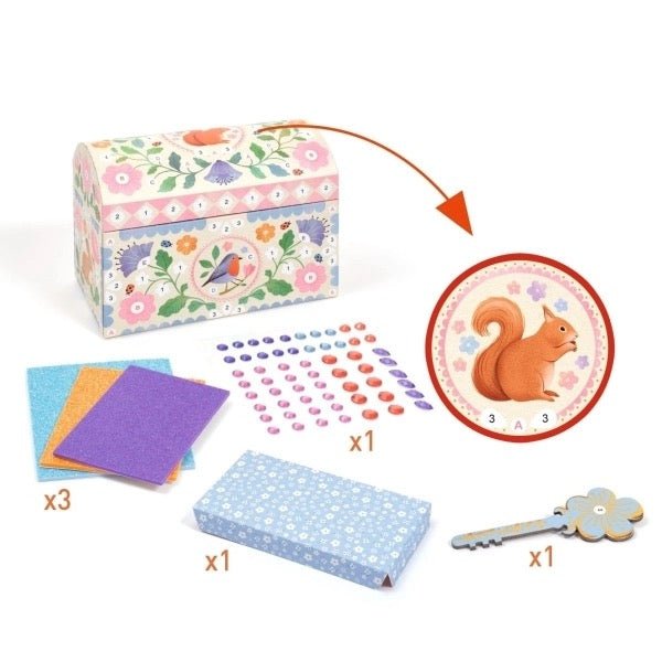 Djeco DIY: Schatztruhe Precious – Kreativset ab 5 Jahren - Sausebrause Shop