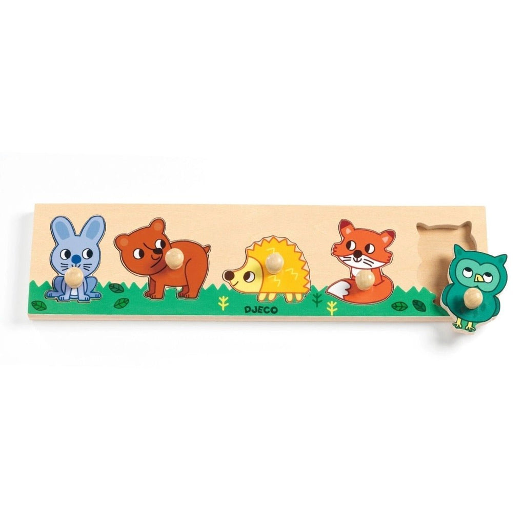 Djeco Holzpuzzle Forest' n' co – Tiere im Wald - Sausebrause Shop