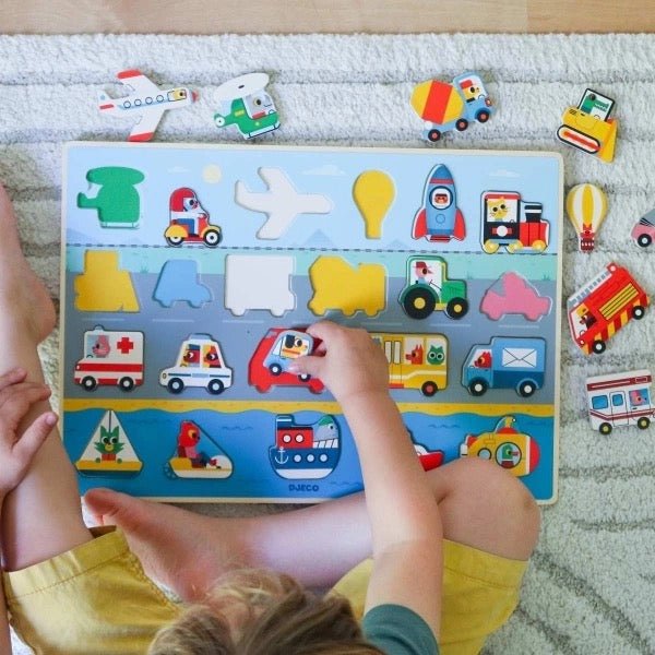 Djeco Holzpuzzle Vroom - Sausebrause Shop