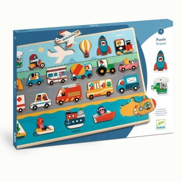 Djeco Holzpuzzle Vroom - Sausebrause Shop