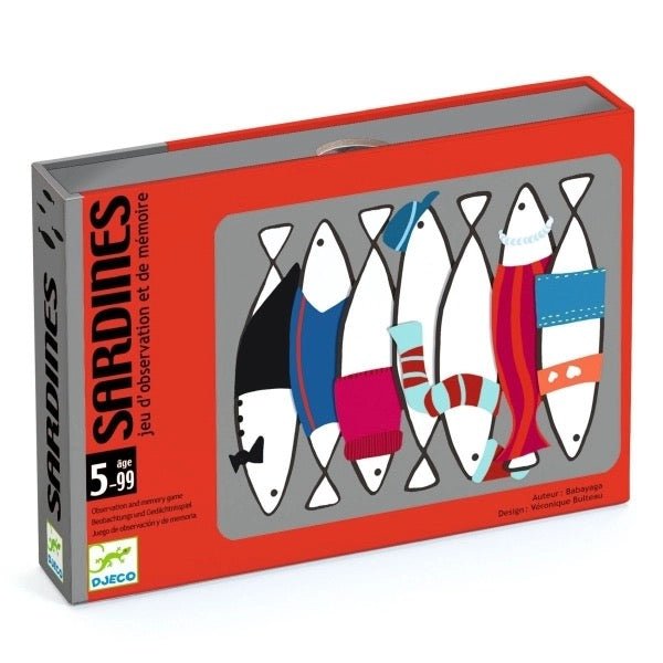 Djeco Kartenspiel Sardines Gedächtnis - und Beobachtungsspiel - Sausebrause Shop
