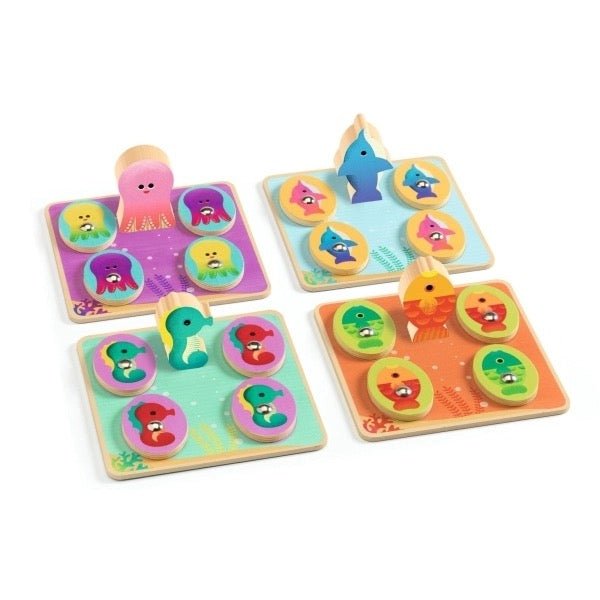 Djeco Lernspiel Ludo Sea – 4 Spiele ab 2 Jahren - Sausebrause Shop