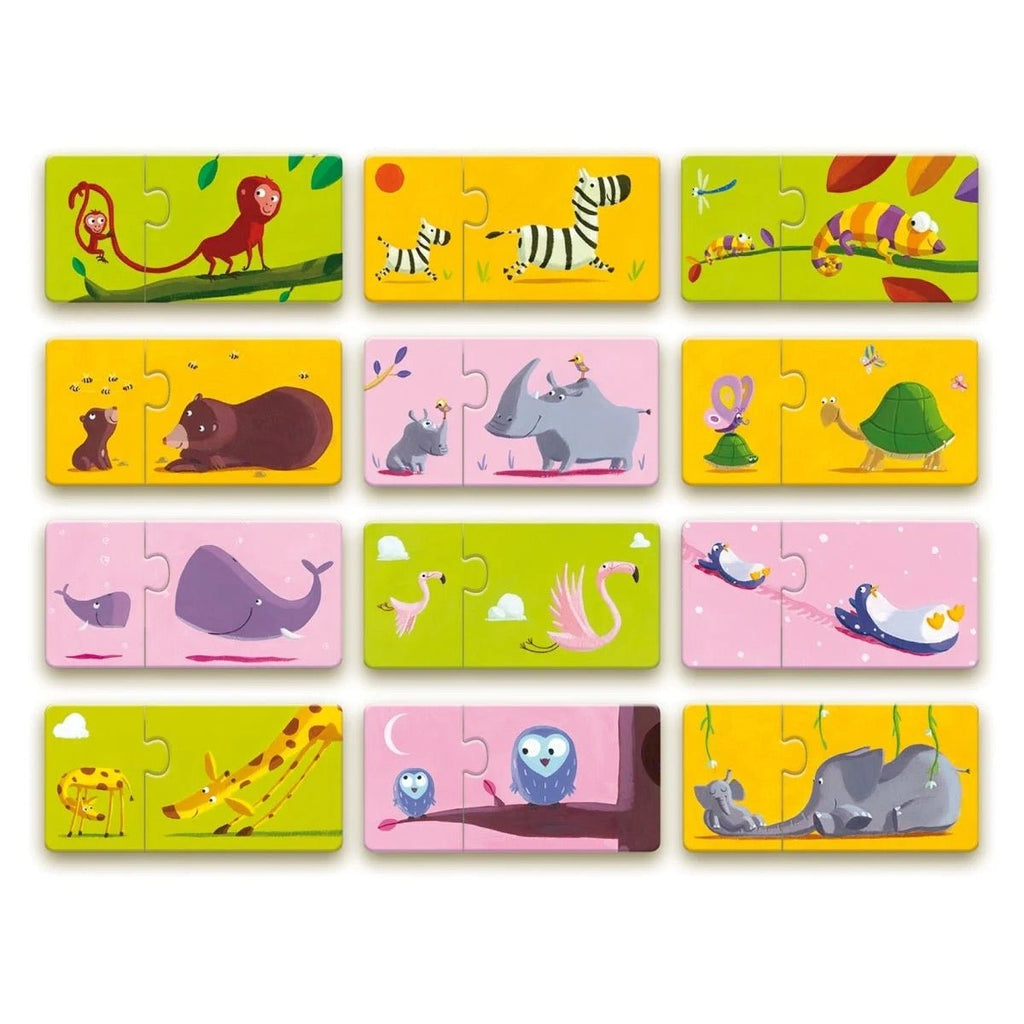 Djeco Lernspiel Puzzle duo Mami & Kind - Sausebrause Shop