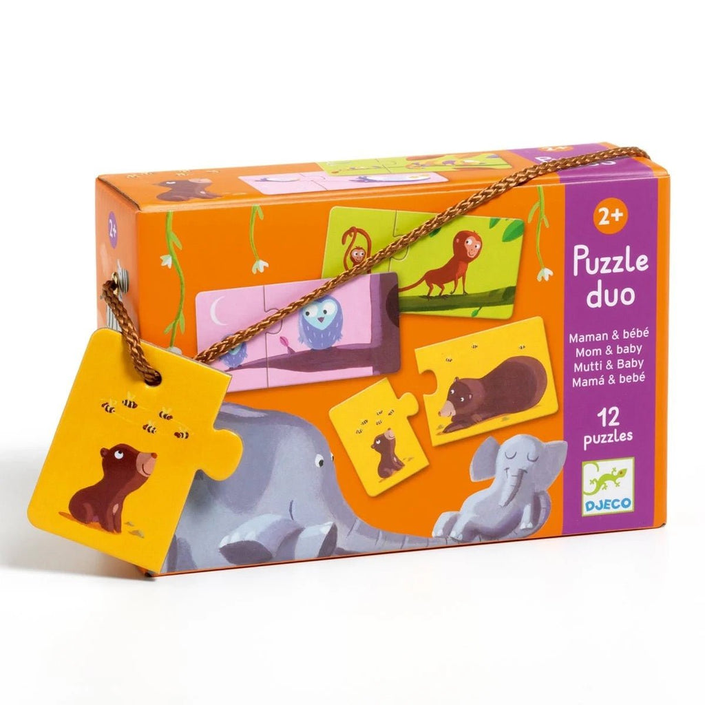 Djeco Lernspiel Puzzle duo Mami & Kind - Sausebrause Shop